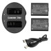 Batería Canon LP-E10 1100 mAh 2 unidades + Cargador USB-C