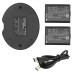 Batería Canon LP-E10 1100 mAh 2 unidades + Cargador USB-C
