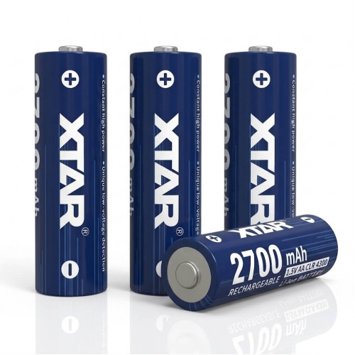 XTAR AA 1.5V CLR 4300mWh – Pack of 4 Rechargeable Li-Ion Batteries