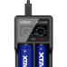 Cargador Inteligente Xtar VC2S – 2 Ranuras LCD Power Bank Li-Ion NiMH