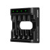Cargador Inteligente Xtar L4 – 4 Ranuras USB-C AA/AAA Li-Ion 1.5V y Ni-MH 1.2V