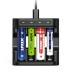 Cargador Inteligente Xtar L4 – 4 Ranuras USB-C AA/AAA Li-Ion 1.5V y Ni-MH 1.2V