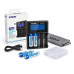 XTAR VC4 Cargador Inteligente LCD + 4 Baterías AA Recargables Ni-MH 2600mAh