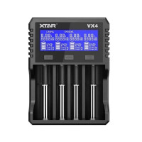XTAR VX4 Visible Mixer – Cargador inteligente para baterías Li-Ion, LiFePO4, Ni-MH y Li-Ion 1.5V XTAR VX4 Visible Mixer – Cargador inteligente para baterías Li-Ion, LiFePO4, Ni-MH y Li-Ion 1.5V