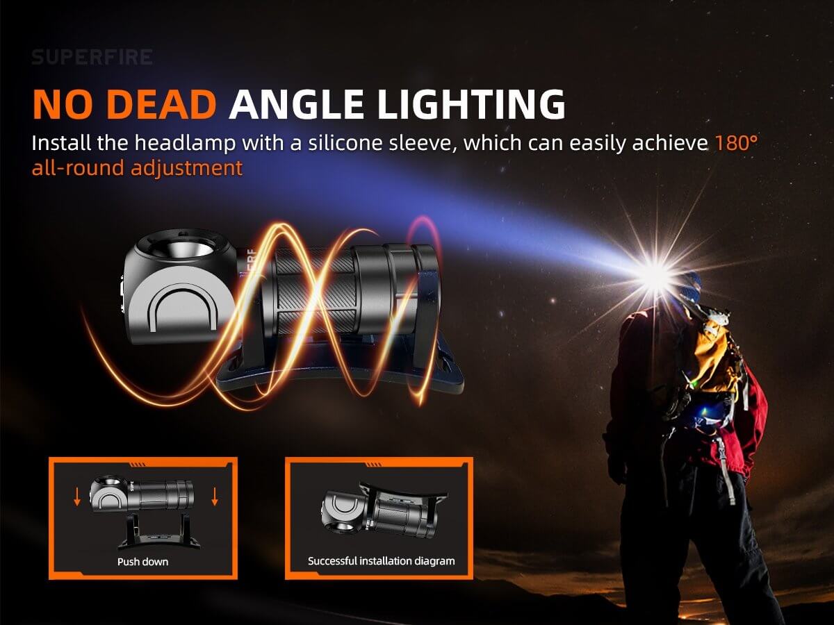 Superfire TH03 linterna LED compacta para uso exterior