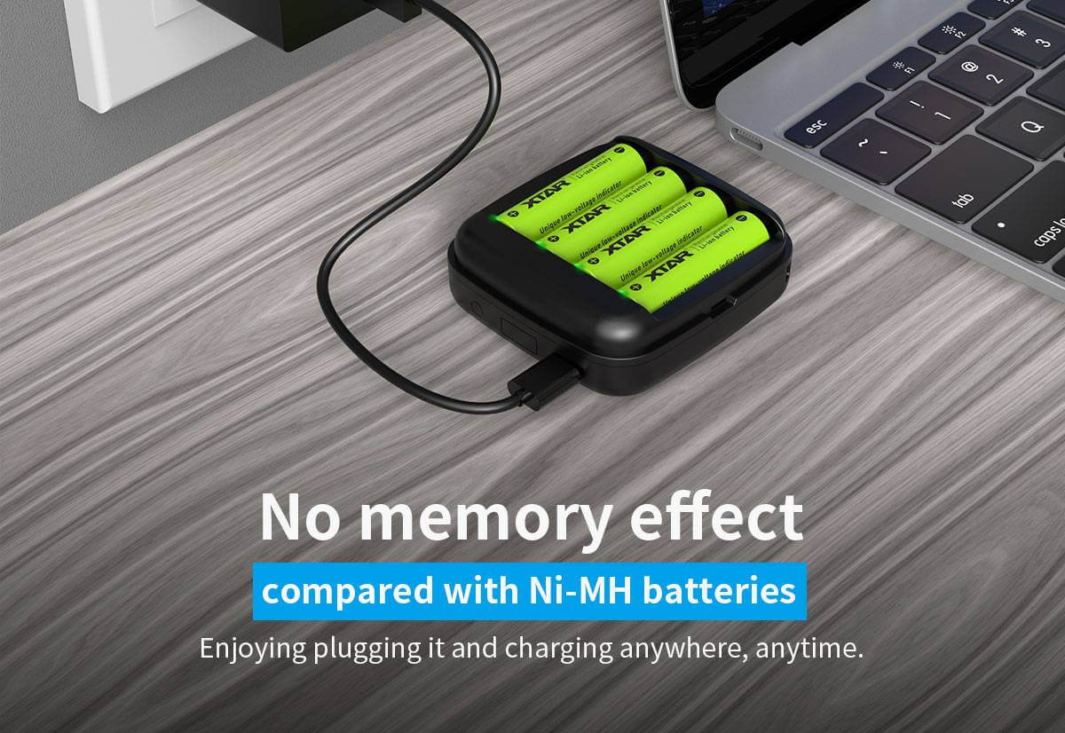 Batteria ricaricabile XTAR AA 1.5V per molteplici dispositivi elettronici