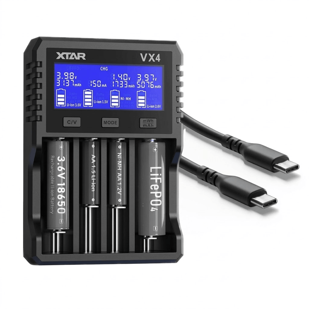 XTAR VX4 USB-C PD y QC carga rápida